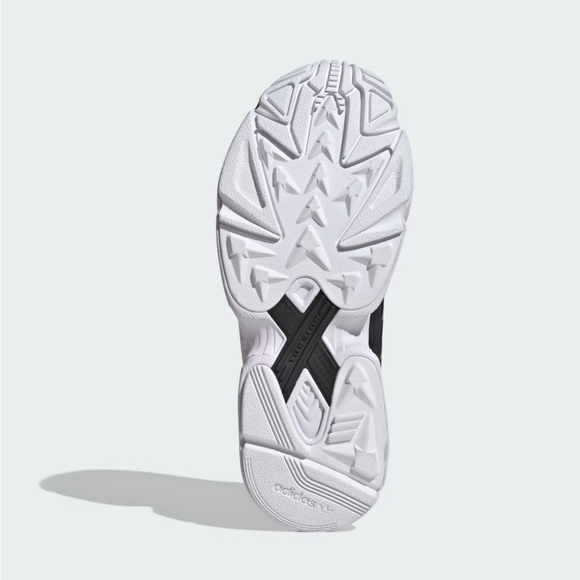 NIB Adidas Falcon Women's 7.5 Core Black White Chunky Retro Sneakers IG8301 - Picture 4 of 16